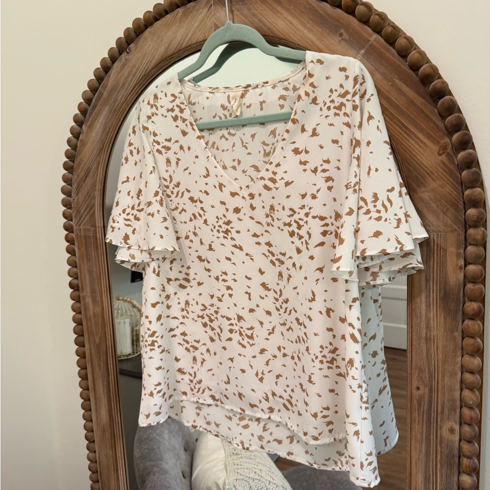 Flutter Sleeve Women's Top